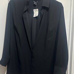 Jones New York Classic Black Blouse